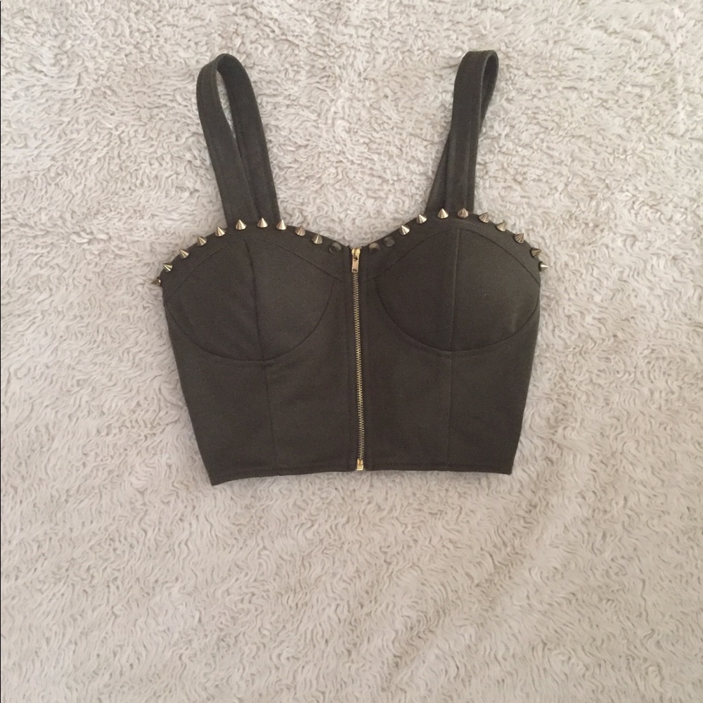 Cropped Push-up Top